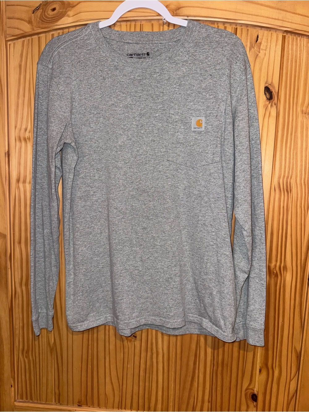 Carhartt Pocket Long Sleeve T-Shirt Gray